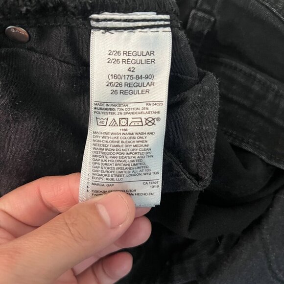Gap Women High Rise Legging Jeans Black Size 2/26R - Picture 6 of 6